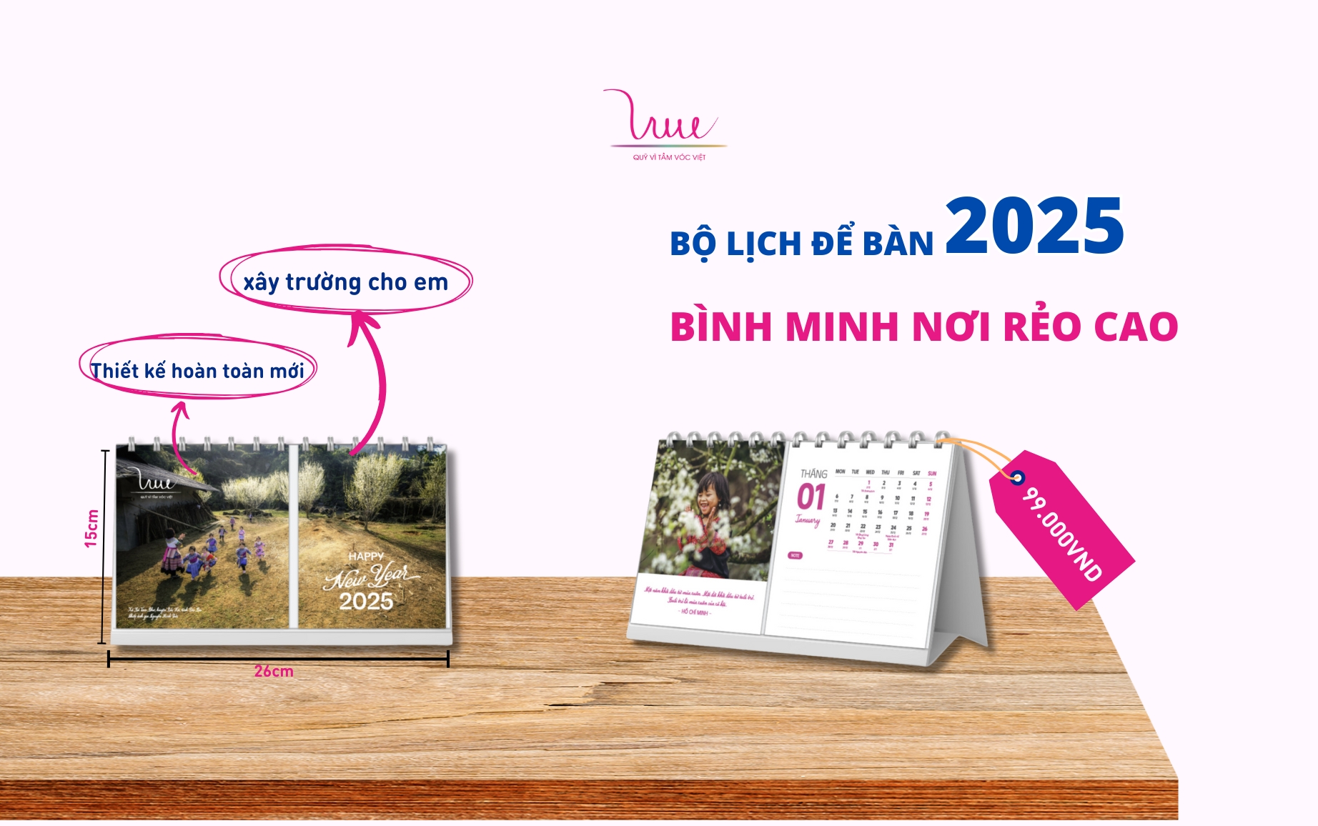 CHÍNH THỨC MỞ BÁN bộ lịch xuân 2025 - Bình minh nơi rẻo cao